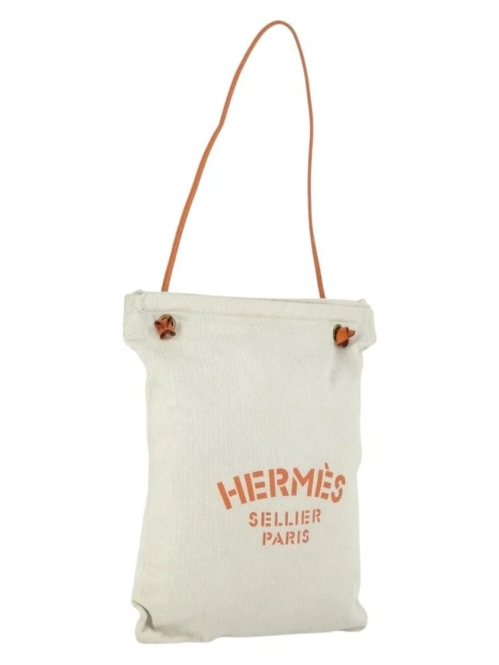 HERMES Aline PM Shoulder Bag Cotton Beige Gold Auth 161728 - Picture 2 of 16